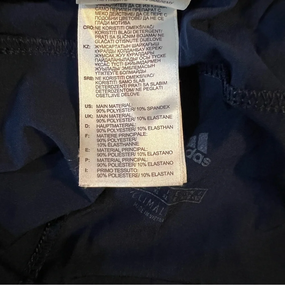 Adidas Navy Climalite Workout Shorts Size XL